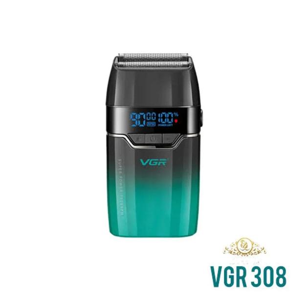 SHAVER AFEITADORA ELÉCTRICA PROFESIONAL SHAVER VGR V-308 TURBO 9000 RPM RECARGABLE