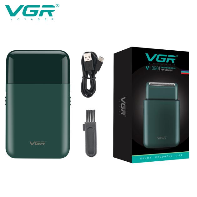 AFEITADORA ELÉCTRICA PROFESIONAL SHAVER VGR V-390 RECARGABLE